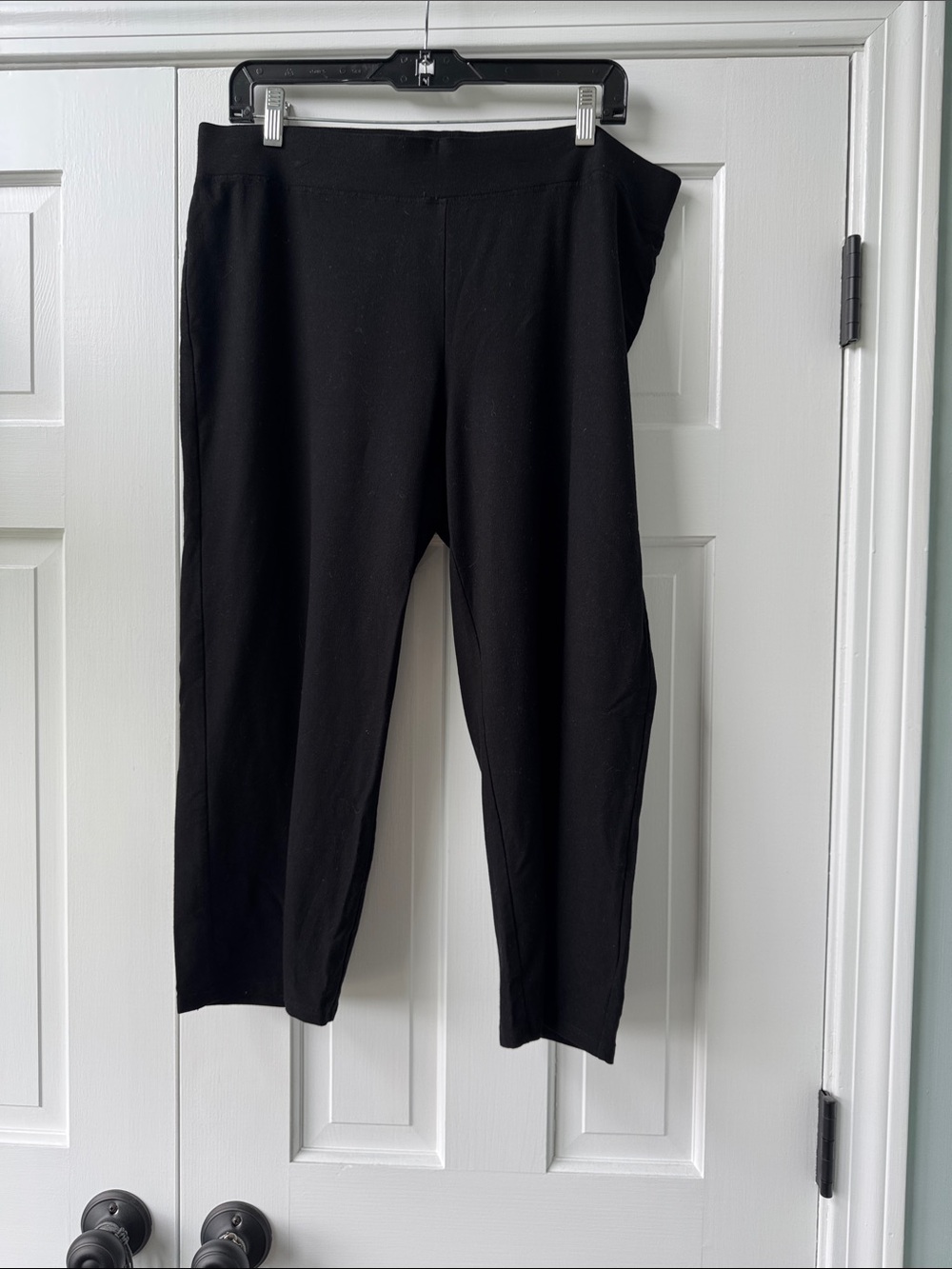 Eileen Fisher Black Pull-On Capri Pants size L - Picture 4 of 5